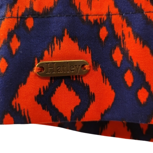 Hatley, Lined Pencil Skirt, Zipper Back, Front Pockets, Red + Navy Blue, Women 4 - Picture 3 of 4